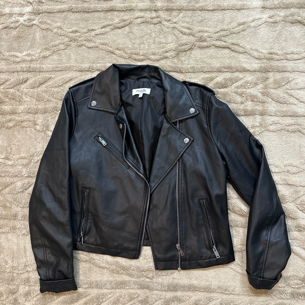 Charlotte Russe Black Faux Leather Jacket